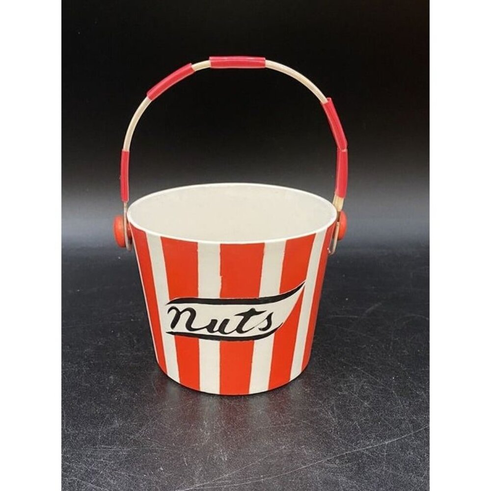 Red White Stripe Nut Bucket Country Club By yona Shafford Japan